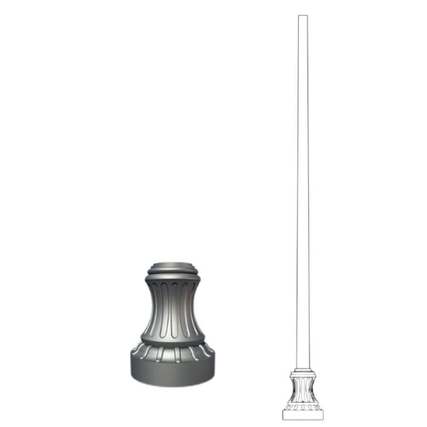 Good Wholesale Vendors LED Flood Light 500W - Single Lantern Park Classic Decorative Lamp Post – Xintong detail pictures