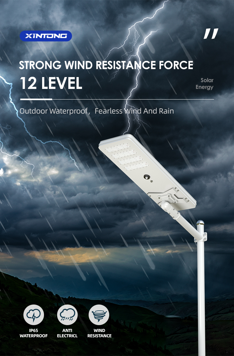 All In One With Pole Solar Street Light details 4