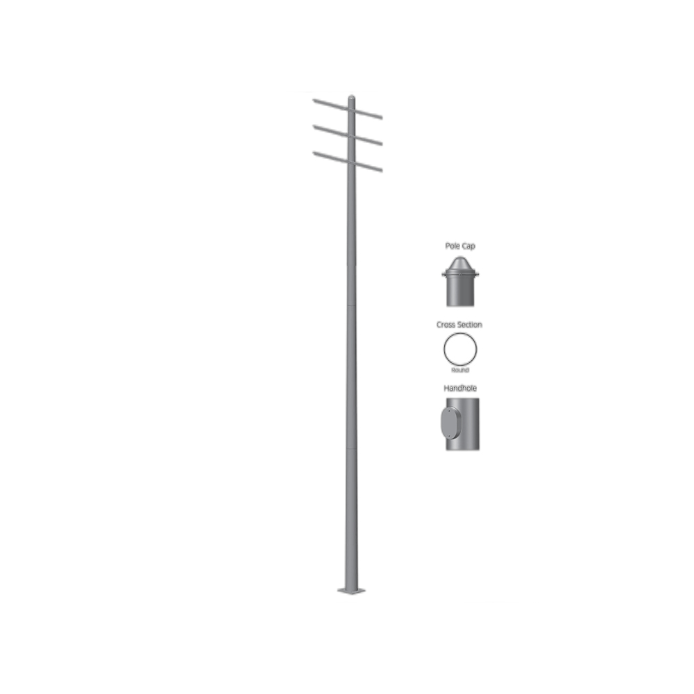Cheap PriceList for  Mono Panel  - Round Straight Steel Anchor Base Light Pole – Xintong
